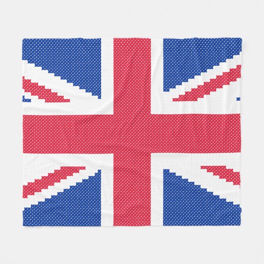 Original Kreuzstich-Designbuchse Fleecedecke (Vorderseite (Horizontal))