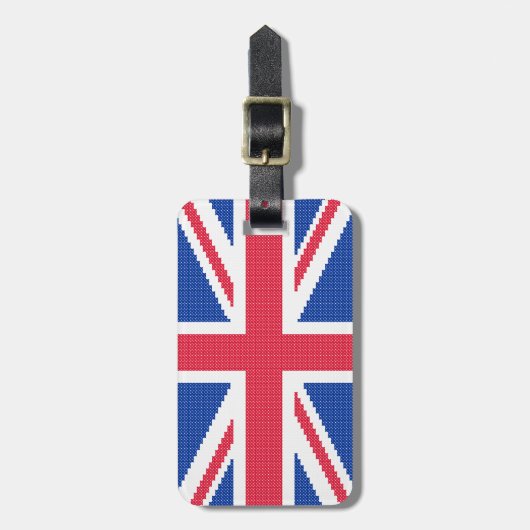 Original Kreuzstich-Designbuchse Gepäckanhänger (Vorderseite vertikal)