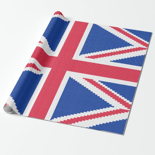 Original Kreuzstich-Designbuchse Geschenkpapier (Ungerollt)