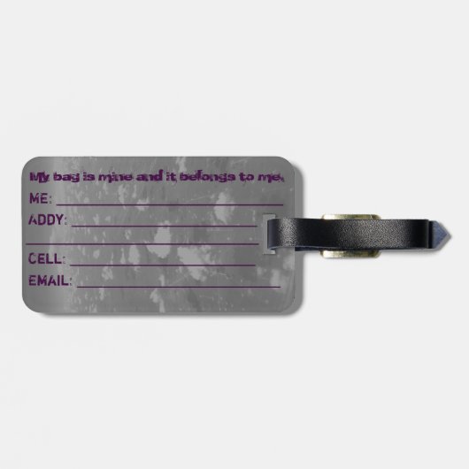 Original Kunst: "Der höhere Schafswander" Gepäckanhänger (Rückseite horizontal)