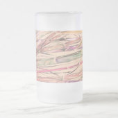 Original Kunst Digitale Wasserfarbe Bambus Mattier Mattglas Bierglas (Mittel)