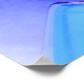 Original Kunst: "Lichtgeometrie: Feuereis" Poster (Ecke)