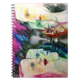 Original Kunst Surrealismus Superfarbe Notizblock