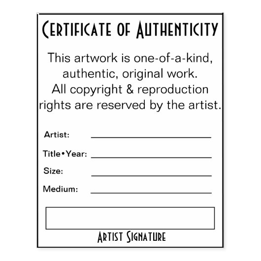 Original Künstlerauthentische Briefmarke Gummistempel (Prägung)