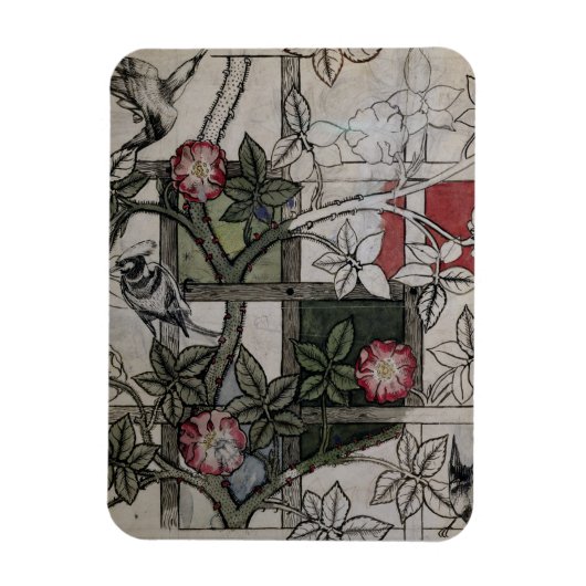 Original-Kunstwerk für "Trellis"-Tapete-Design, 1 Magnet (Vertikal)