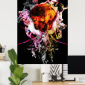 Original Kunstwerk Nr. 3 Poster (Heimbüro)