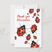 Original Ladybug Red White Dankeskarte (Vorderseite)