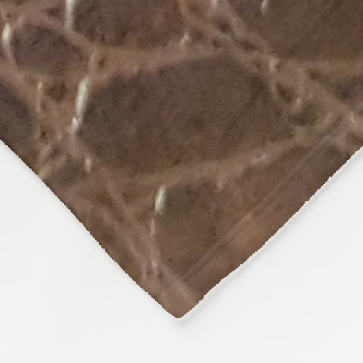 Original Ledertextur Hintergrund nah-up, embo Fleecedecke (Ecke)