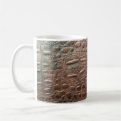 Original Ledertextur Hintergrund nah-up, embo Kaffeetasse (Links)