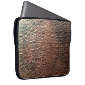 Original Ledertextur Hintergrund nah-up, embo Laptopschutzhülle (Vorne Rechts)