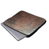 Original Ledertextur Hintergrund nah-up, embo Laptopschutzhülle (Vorne Knopf)