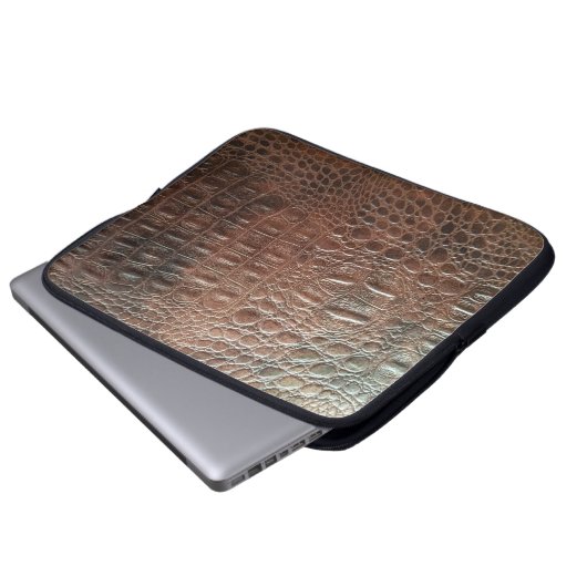 Original Ledertextur Hintergrund nah-up, embo Laptopschutzhülle (Vorne Knopf)