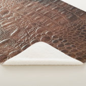 Original Ledertextur Hintergrund nah-up, embo Sherpadecke (3/4)