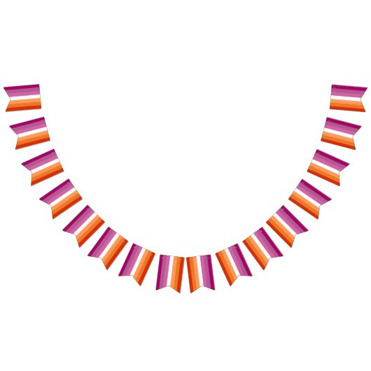 Original Lesbische Flaggenpalette Wimpelkette (Alle)