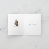 Original-Lifelike-zeichn des Niedlichen Esels Karte (Innenseite)