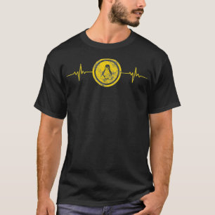Original Linu heartbeat uni geek Vintages Geschenk T-Shirt