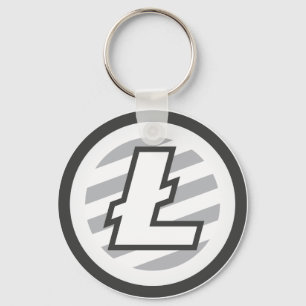 Original Litecoin Logo Symbol Krypto-Coin-Schlüsse Schlüsselanhänger