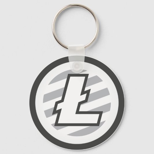 Original Litecoin Logo Symbol Krypto-Coin-Schlüsse Schlüsselanhänger (Vorderseite)