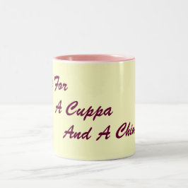 Original London Slang lustiger Text trinken Slogan Zweifarbige Tasse