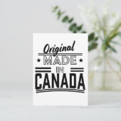 Original Made in Canada Logo Postkarte (Stehend Vorderseite)