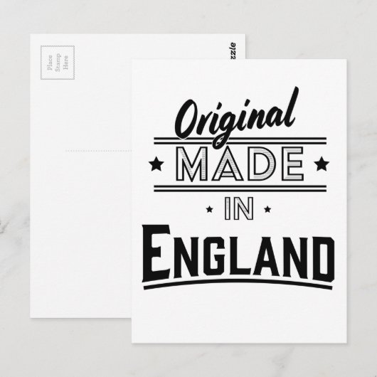 Original Made in England Postkarte (Vorne/Hinten)