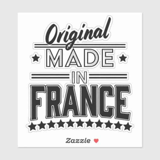 Original made in France Logo Aufkleber (Blatt)