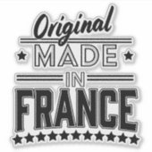 Original made in France Logo Aufkleber (Vorderseite)