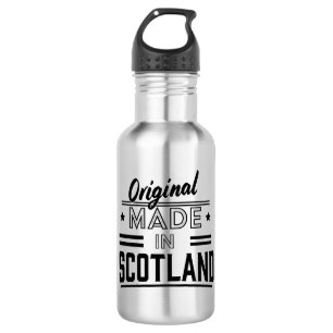 Original Made in Schottland Retro-Logo Edelstahlflasche