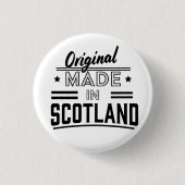 Original Made in Scotland Retro-Logo Button (Vorderseite)