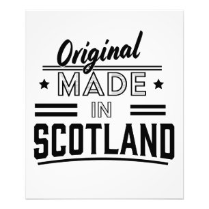 Original Made in Scotland Retro-Logo Fotodruck