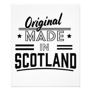 Original Made in Scotland Retro-Logo Fotodruck
