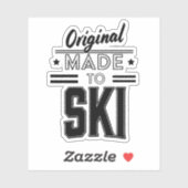 Original Made to Ski Logo Aufkleber (Blatt)