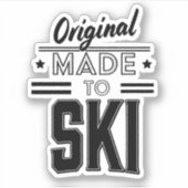 Original Made to Ski Logo Aufkleber (Vorderseite)