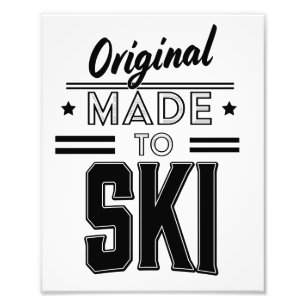 Original Made to Ski-Logo Fotodruck