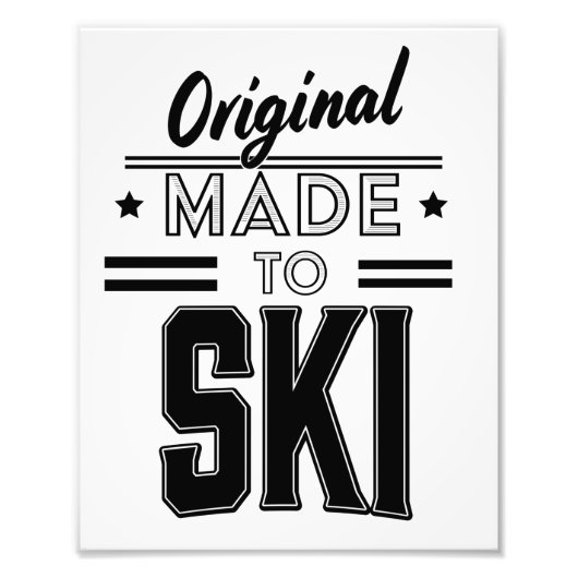 Original Made to Ski Logo Fotodruck (Vorne)
