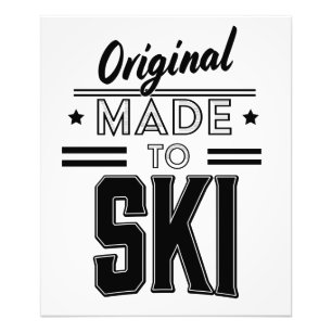 Original Made to Ski Logo Fotodruck