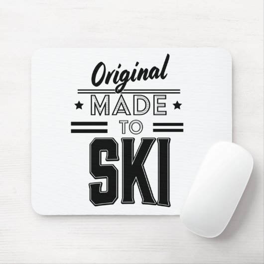 Original Made to Ski Logo Mousepad (Mit Mouse)