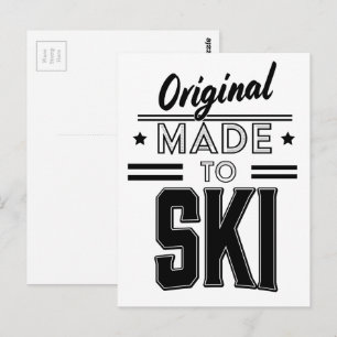 Original Made to Ski Logo Postkarte
