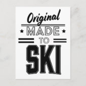 Original Made to Ski Logo Postkarte (Vorderseite)