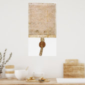 ORIGINAL Magna Carta 1297 Version Poster (Küche)