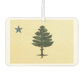 Original Maine Staat Pine Tree Flag Air Freshener Autolufterfrischer (Vorderseite)