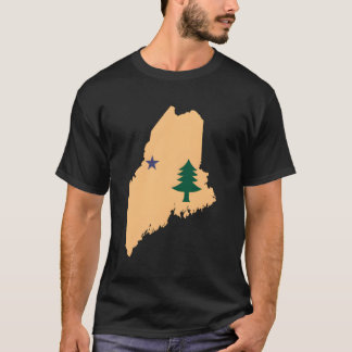 Original Maine State Flag Northern New England T-Shirt