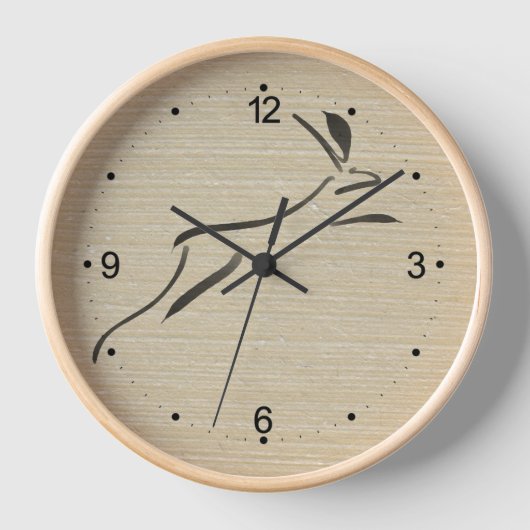 Original Malerei Chinesisches Kaninchen Jahr Gebur Uhr (Vorderseite)