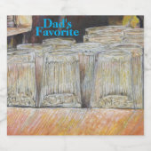 Original Malerei eines New Yorker Lunch Counter Bierflaschenetikett (Einzelnes Label)