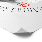 Original Malerei OX Chinesisch Neujahr 2021 SqP Poster (Ecke)