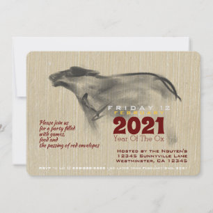 Original Malerei OX Vietnamese Neujahr 2021 PI