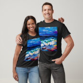 Original Malerei Seascape Malerei Moderne Kunst T-Shirt (Unisex)