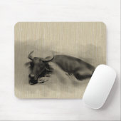 Original Malerei Wasser Buffalo Ox Jahr Zodiac MP Mousepad (Mit Mouse)