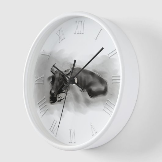 Original Malerei Wasser Buffalo Ox Jahr Zodiac WC1 Uhr (Winkel)