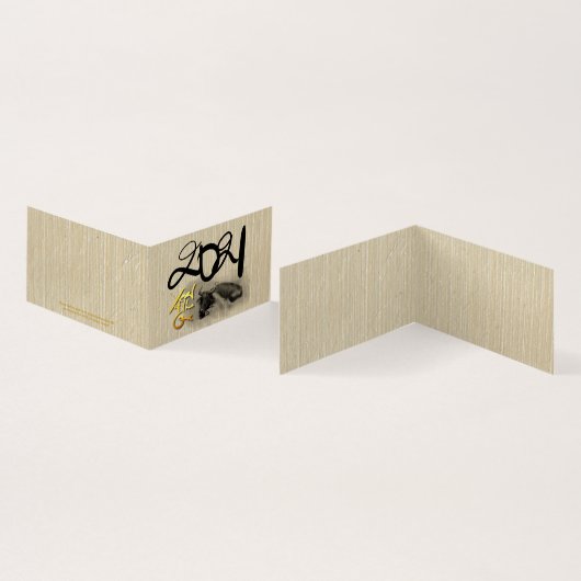 Original Malerei Wasser Buffalo Ox Neujahr FC (Innenseite und Außenseite)